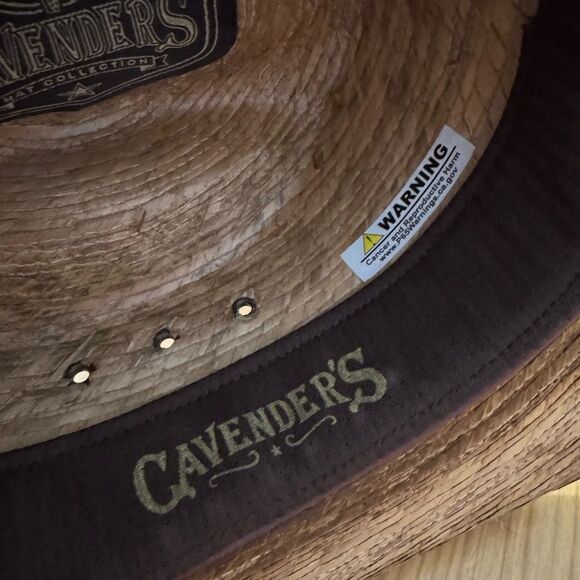 Cavender’s Ranch Collection Western Hat Mens Tan Straw 15X Cowboy - Picture 9 of 11